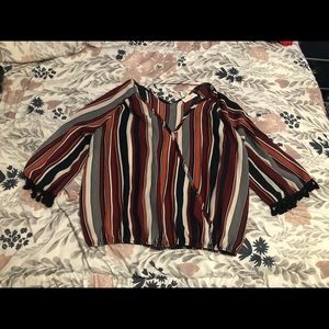 Blouse - multi color - size large